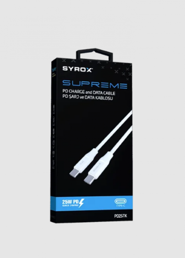 Syrox Supreme Type-C Şarj kablosu